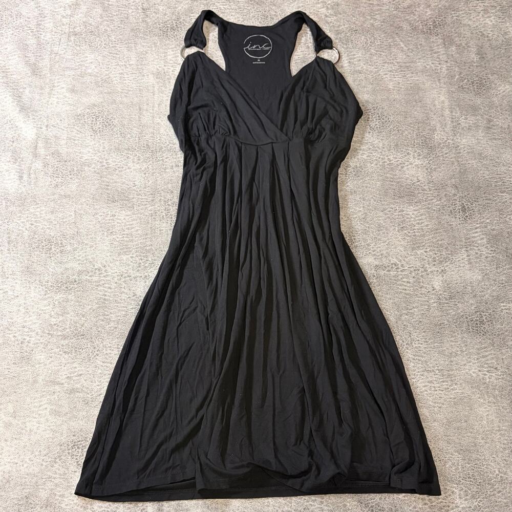 Y2k Black Ring Sleeveless Mini Dress
